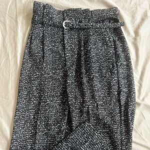 Express paper bag belted pants